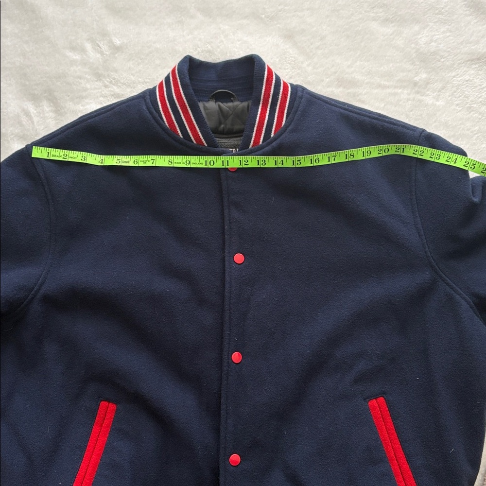 Stewart & Strauss Vintage Varsity Jacket  Blue Wool - Picture 6 of 10